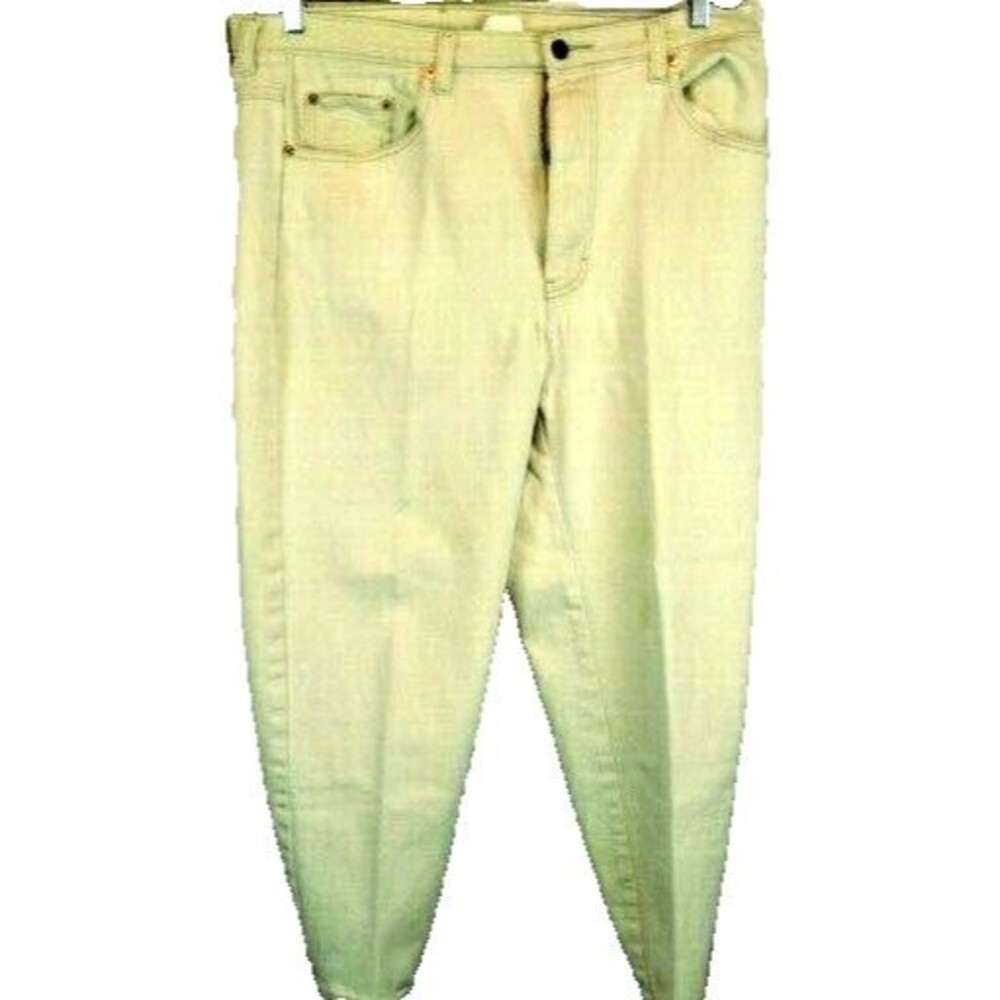 Womens Jordache White Cotton/Spandex Straight Leg Jeans sz 18W x 26